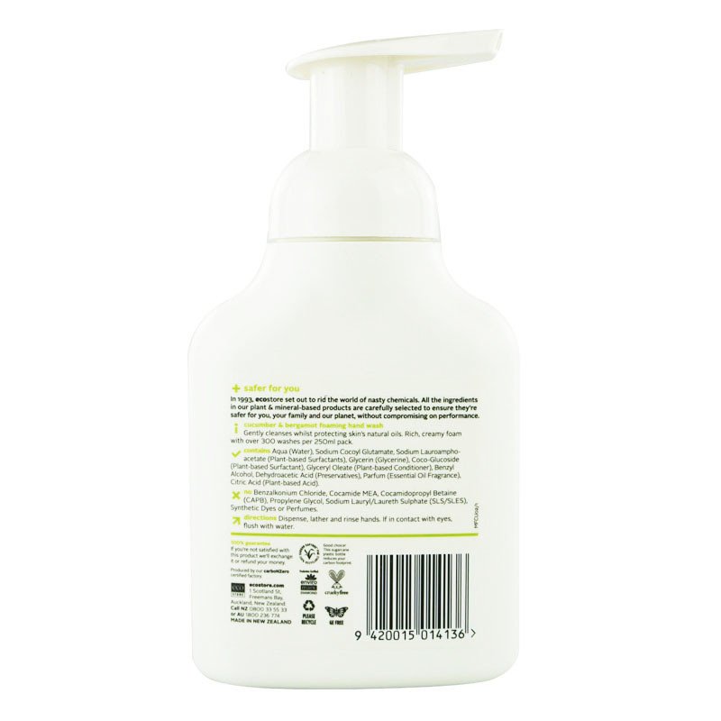 Eco Store 黄瓜香柠檬味 天然植物提取 泡沫洗手液 250ml