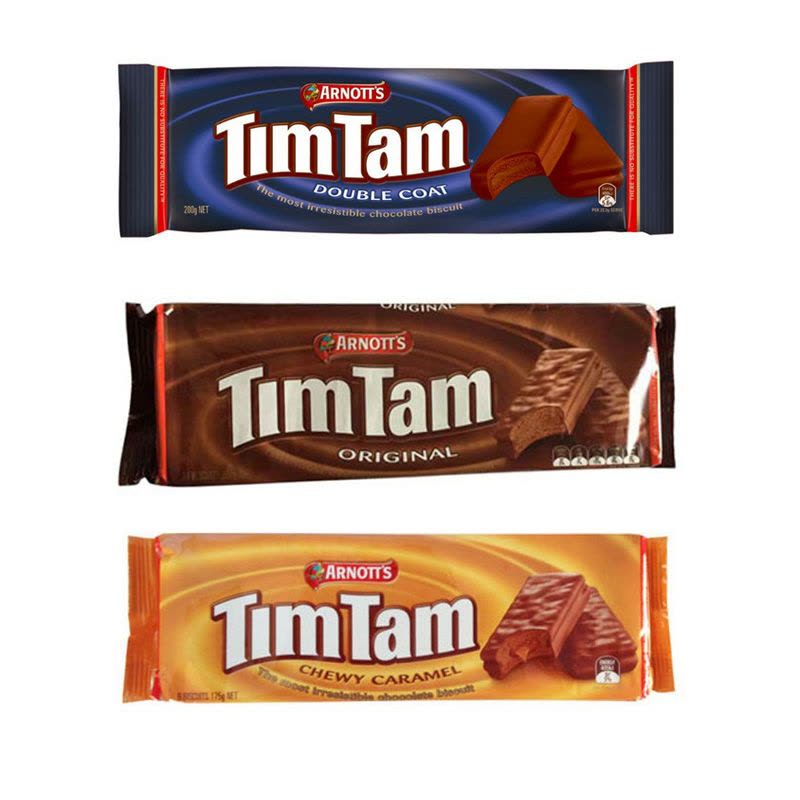 TimTam 巧克力夹心饼干3种不同经典口味组合图片