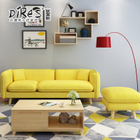 狄雷斯/DILEISI 沙发 北欧日式三人布艺沙发客厅小户型组合沙发 D607