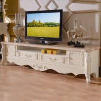 欧式电视柜组合烤漆实木客厅矮柜大理石地柜简约电视机柜