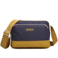 狼域 2016新款男士手包男尼龙帆布牛津布休闲单肩包斜挎包男包L-1255-2A