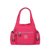 狼域正品时尚潮流欧美尼龙女包帆布包单肩斜跨手挽休闲洗水布包1150-15