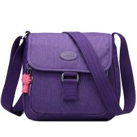 狼域2016新款韩版潮女包单肩斜挎帆布旅游大包防水女士尼龙包布包1250A-17