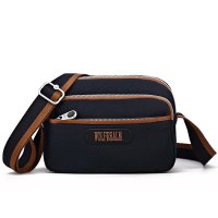 狼域男包单肩包尼龙布防水小包男士斜挎包时尚休闲包运动旅行包包 L-1301-57