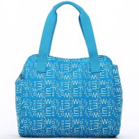 狼域新款时尚尼龙包女包包折叠包单肩手提包购物包袋水饺包饺子包L-1313-10