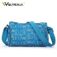 狼域尼龙女包时尚休闲布包斜跨包包2015新款字母女士包小包L-1313-13
