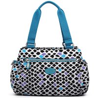 狼域新款欧美牛津布进口超轻防水尼龙布包休闲时尚女包豹纹手提包L-1255A-10