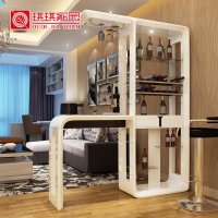 琪琪家园 家用客厅烤漆吧台酒柜 现代简约靠墙吧台桌间厅柜隔断柜