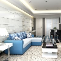 琪琪家园 现代简约布艺沙发组合 转角小大户型布沙发客厅贵妃沙发