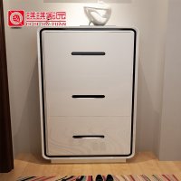 琪琪家园 现代简约鞋柜 亮光烤漆大容量鞋柜鞋架玄关鞋柜板式鞋柜