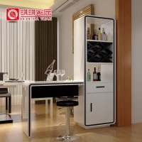 琪琪家园 家用客厅烤漆吧台酒柜 简约靠墙吧台桌储物间厅柜玄关柜