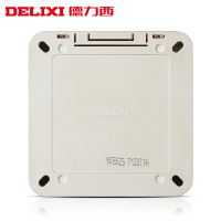 DELIXI德力西金色插座86型明装5五孔插座开关插座面板其他电源插座