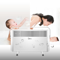 美的取暖器NDK20-17DW 速热防水电暖器家用暖风机电暖气片居浴两用 欧式快热炉