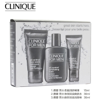倩碧（Clinique）男士三步曲三部护肤保湿控油 中样三件套装（洁面+爽肤水+润肤乳）
