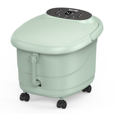 泰昌泡脚桶足浴盆小型自动加热滚轮按摩家用恒温泡脚桶洗脚桶抹茶绿TC-Y8088
