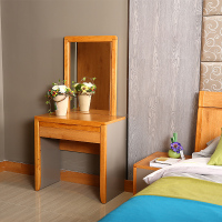 豪迈 梳妆桌 胡桃色板木结合梳妆桌E-C001