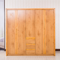 豪迈 衣柜 黄橡木色板木衣柜E-D002-5-Z01