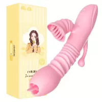 谜姬全自动伸缩摇摆震动棒舌舔器炮机加温仿真阳具假阴茎加热浮花浪蕊成人用品情趣女性系列电动后庭振动棒跳蛋女用自慰器