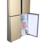 海尔冰箱 BCD-458WDVMU1 458L升大容量 变频 风冷无霜对开门冰箱 干湿分储十字对开冰箱(香槟金色