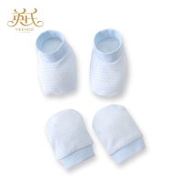 英氏四季款婴儿手脚套144120新生儿防抓脸手脚套