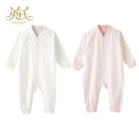 英氏新款 四季针织内衣 宝宝连体衣爬服144122襟蛤2件装