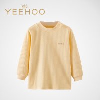 英氏正品内衣新款宝宝草珊瑚防菌套头衫秋衣打底衫上衣154083
