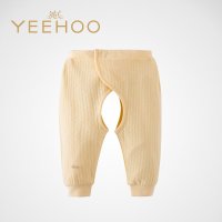 英氏正品内衣新款婴幼儿纯棉草珊瑚防菌开裆裤裤子154084长裤