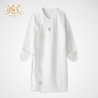 英氏童装四季新款宝宝纯棉针织内衣婴儿睡袍长袍 143036