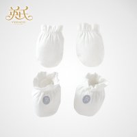 英氏正品 提花防菌手脚套 新生婴儿纯棉手套宝宝护手脚用品143045