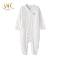 英氏新生儿衣服男女宝宝家居服连体衣143028