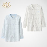 英氏 15年秋新款婴儿纯棉内衣NY554-46-3宝宝对襟上衣2件装