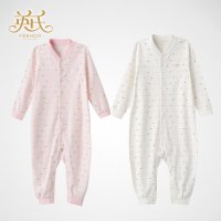 英氏纯棉婴儿连体衣长袖爬服2件装精选NY550-46-2