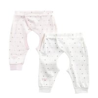 英氏正品 新生婴儿 纯棉四季内衣NY555-46-2宝宝开裆裤 2件装