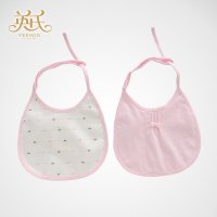 英氏正品皇冠系列134544 婴幼儿口水巾 小围嘴 2件装