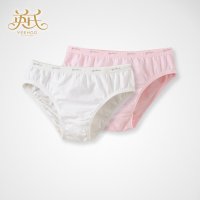 英氏婴幼儿莫代尔内衣裤133693女宝宝三角内裤 2条装