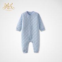 英氏秋冬婴儿夹棉保暖内衣宝宝对襟哈衣新生儿连体衣144047