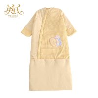 英氏新款宝宝秋冬纯棉针大睡袋可加长脱袖154498 110*50cm