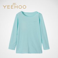 英氏春夏新款儿童提花内衣童装套衣长袖纯棉针织154049