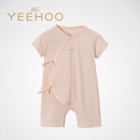 英氏童装夏季新款女宝宝纯棉舒适内衣连体衣和蛤154053