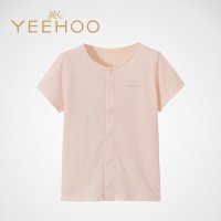 英氏童装夏季新款女宝宝纯棉舒适对襟上衣内衣154056开衫