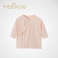 英氏正品童装夏新款新生儿女宝纯棉内衣系带和袍上衣154061