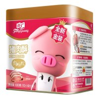 [有效期至2021年12月]方广零食肉松肉酥组合 100g原味猪+100g原味牛 罐装组合