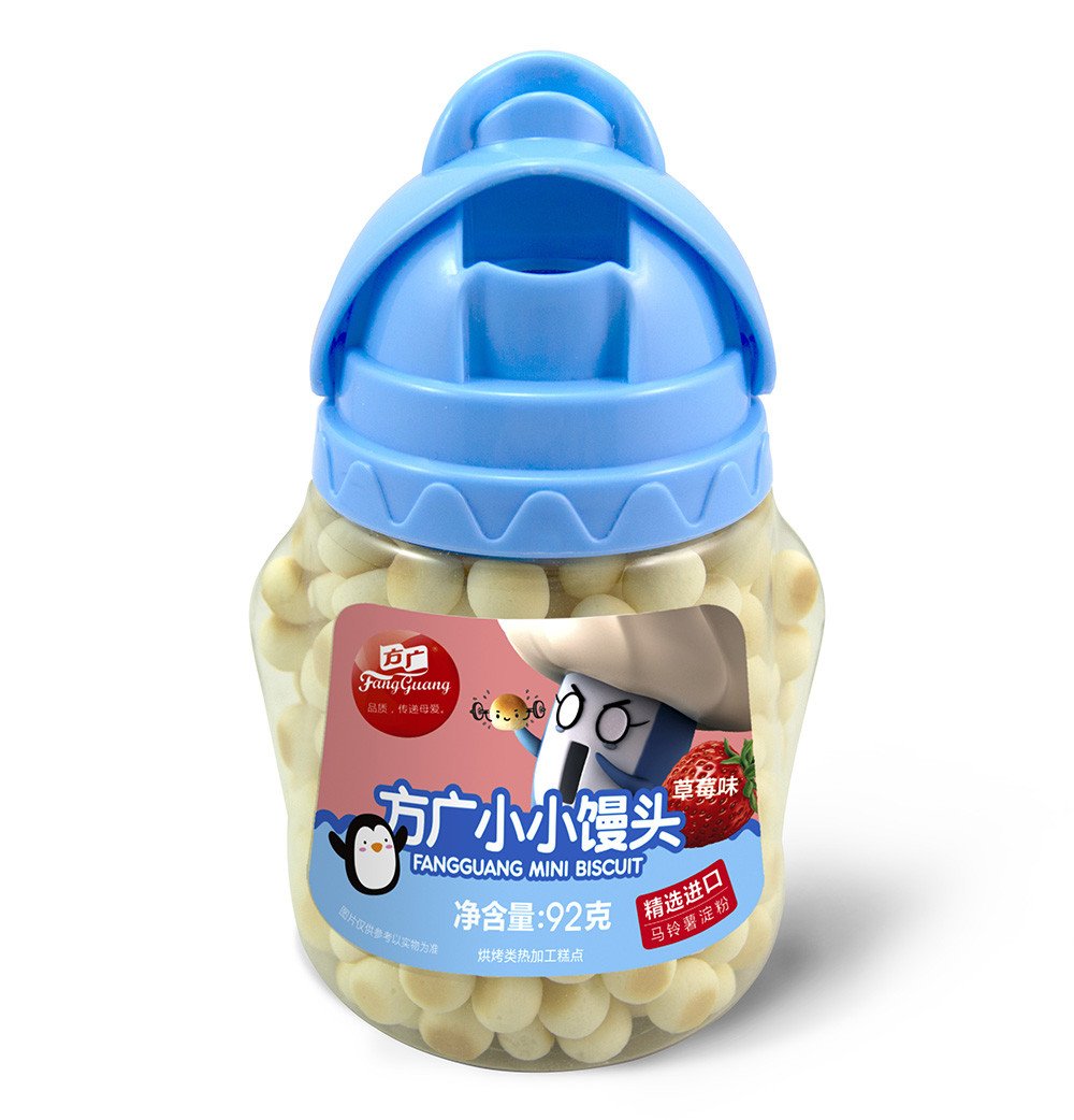 方广零食小小馒头草莓味罐装92g参数