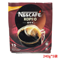 5袋装▏NESCAFE 雀巢咖啡 咖啡乌（黑咖啡）240g 马来西亚进口 袋装 进口速溶咖啡