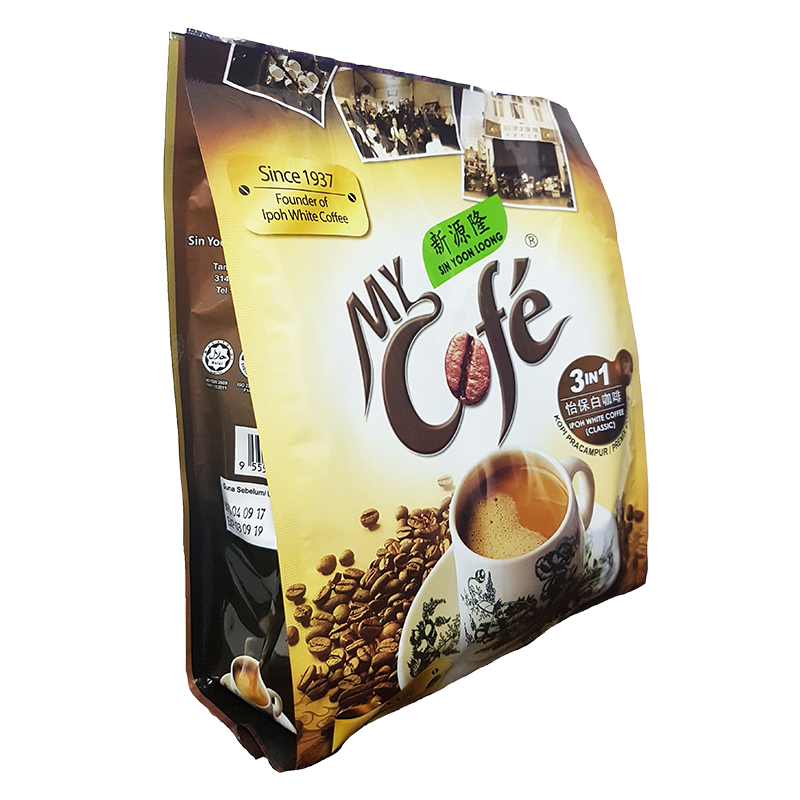 3袋装▏My Cofe SINYOONLOOG 新源隆 怡保白咖啡3合1 480g 马来西亚进口袋装 速溶咖啡