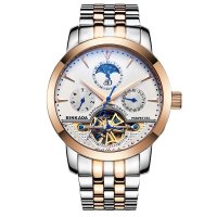 宾卡达(BINKADA)男士手表 全自动机械表运动男表 时尚镂空飞轮多功能防水腕表