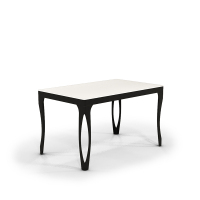 卓语 简约现代餐厅黑色金属钢化玻璃餐桌 个性餐桌椅组合一桌四椅饭桌