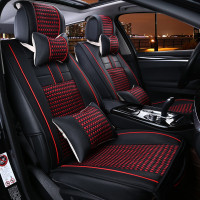 梦皇饰 通用汽车坐垫春夏秋冬座套简约五件套四季垫福特大众宝来帕萨特朗逸尼桑起亚现代迈腾朗动全新胜达凯美瑞 KIKIC