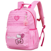 凯蒂猫(HELLO KITTY)儿童小学生书包女童减负双肩休闲书包 DL87020A粉色送笔袋