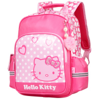 凯蒂猫(HelloKitty)女童卡通书包小学生1-3年级双肩卡通书包 KT0018A西瓜红送笔盒